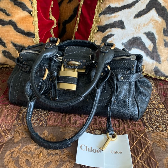 Authentic Chloe black leather bag - Picture 3 of 16